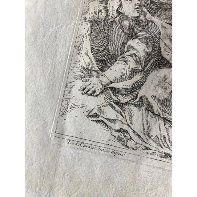 Rustic European Antique Print- 18th Century Etching For Sale - Image 3 of 12