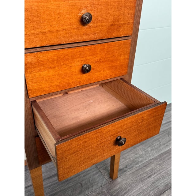 Wood Vintage Italian Wooden Chest of Drawers, 1970s For Sale - Image 7 of 13