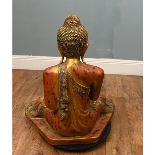 Glass Carved Burmese Buddha Statue For Sale - Image 7 of 12