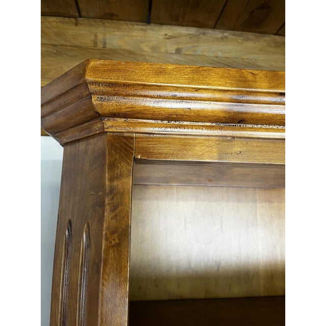 Vintage French Open Bookcase in Cherry Wood, 1950 For Sale - Image 12 of 15