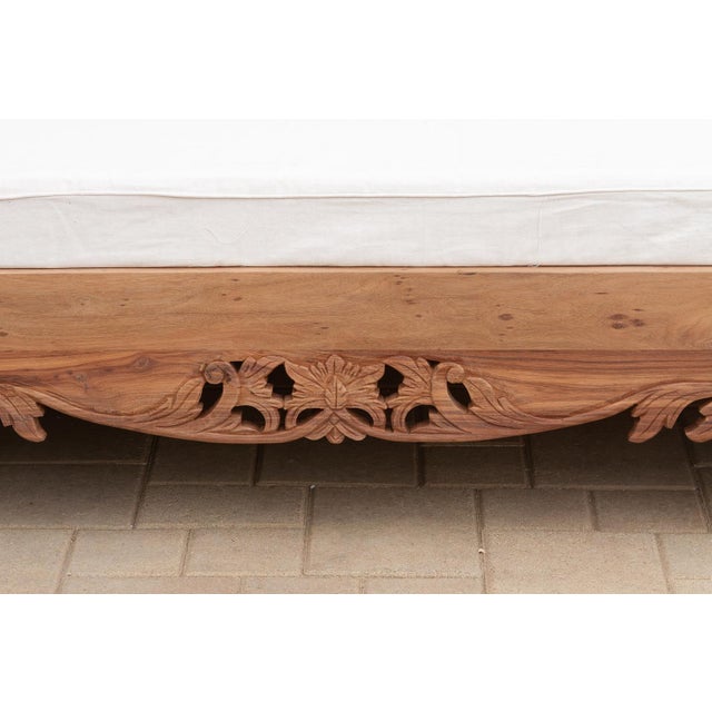 Grand 108" Long Royal Bali Carved Daybed For Sale In Los Angeles - Image 6 of 14