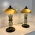 Murano Glass Table Lamps in Smoked Grey and Black Glass and Brass, 2000s, Set of 2 For Sale - Image 4 of 16