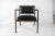 Black Leather Armchair by Jacques Adnet, 1950s For Sale - Image 8 of 11