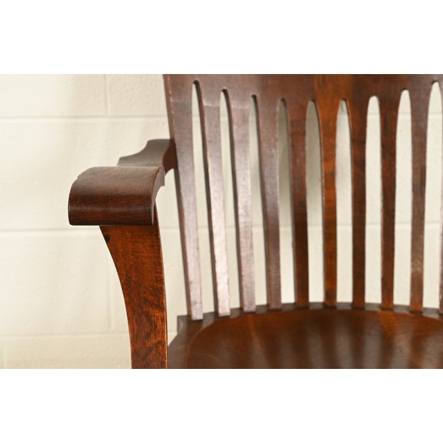J. Dieudonné Antique Belgian Mission Oak Arts & Crafts Rocking Chair ...