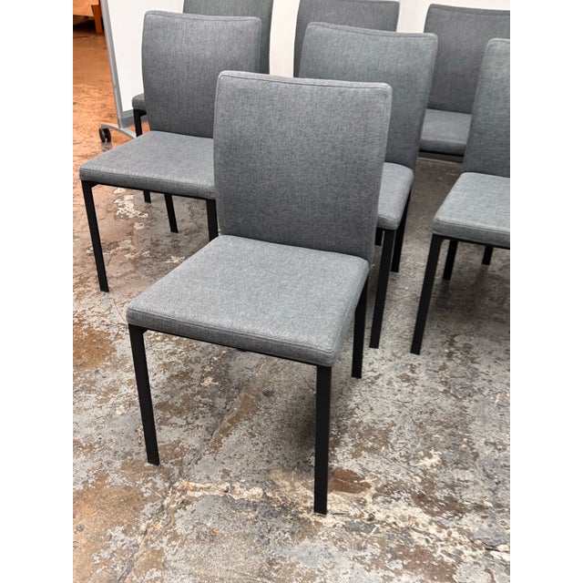 Eq3 Frank Charcoal Dining Chairs, Set of Eight For Sale - Image 9 of 12
