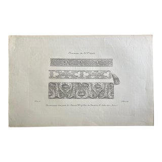 Late 19th Century French Decorative Door Crowning Illustration by Nicolas Xavier Willemin For Sale