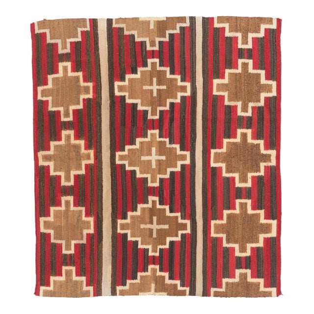 Antique Navajo Style Rug 5'1 X 5'8 For Sale
