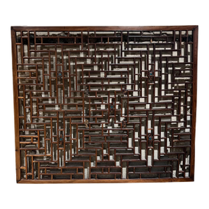 1930s Early Chinese Wood Screen Asian Wall Art