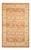 Mogul Collection Hand-Knotted Area Rug - Brown 4' 1" x 6' 7" For Sale