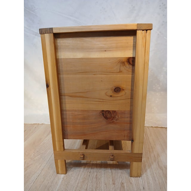 Arts & Crafts Custom Handcrafted Cedar Standing Planter Box With Mortise and Tenons For Sale - Image 3 of 6