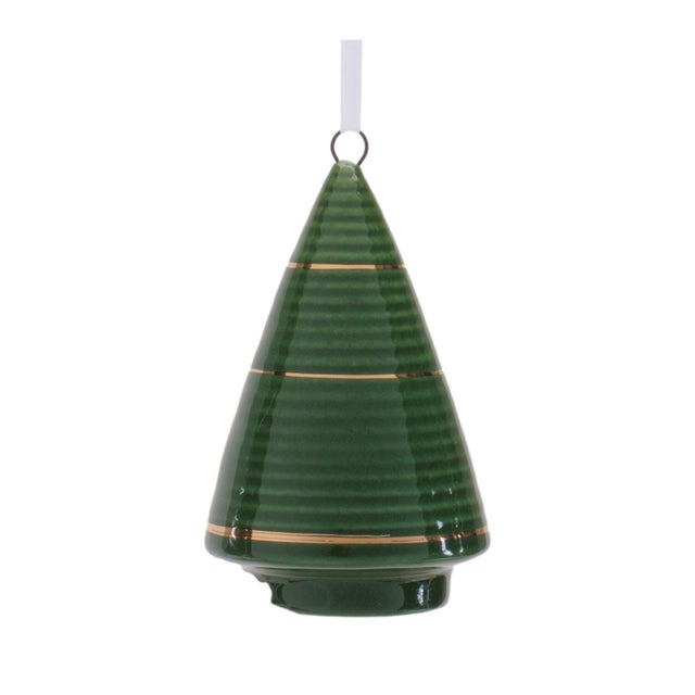 Ceramic Ceramic Tree Ornament Set of 6 For Sale - Image 7 of 8