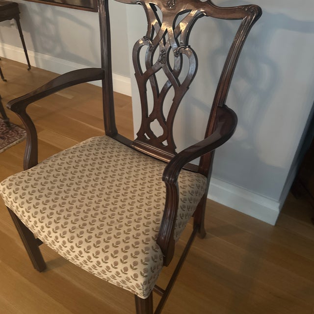 Set of Ten George ||| Style Mahogany Dining Chairs For Sale - Image 9 of 11
