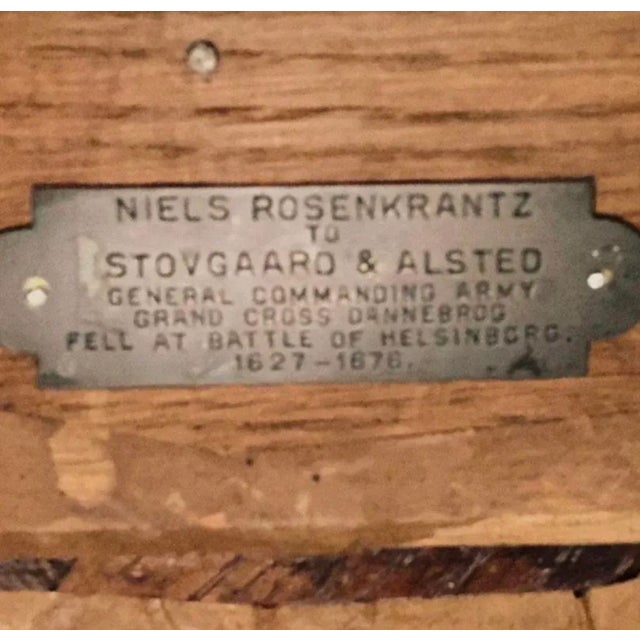 Neils Rosen Krantz to Stovgaard and Alsted. General commanding army grand cross Dannebrog, Fell At Battle Of Helsingborg...