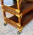 Mid-Century Three-Tier Bamboo & Caning Bar Cart For Sale - Image 11 of 12