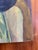 Paint Mid 20th Century Pair of Modern Figurative Portrait Paintings, Signed George King, 20in Square For Sale - Image 7 of 8
