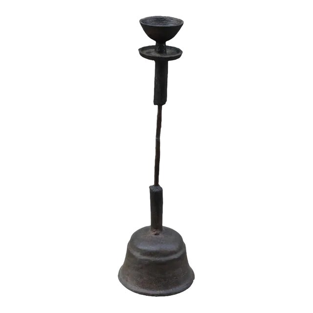 Vintage Iron Candle Holder 1 For Sale