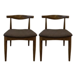 Late 20th Century A Pair of Sculptural Dining Chairs Attributed to the Lionel Retro Design For Sale