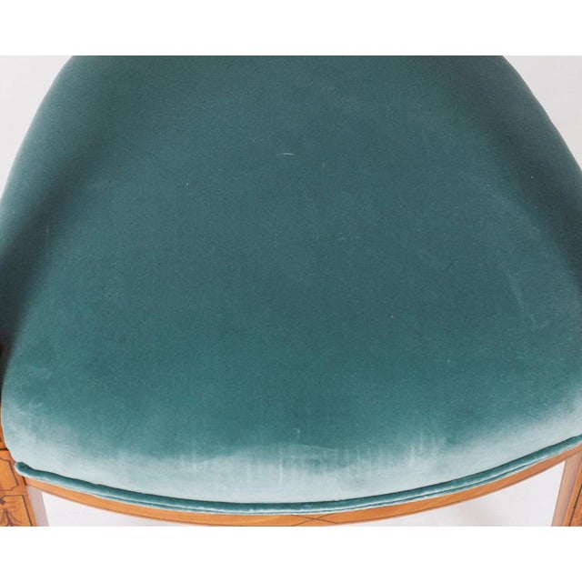 Antique Shield Back Satinwood Dining Chairs from Cowtan & Sons, 19th Century, Set of 8 For Sale - Image 10 of 18