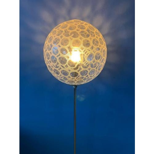 Vintage Glass Floor Lamp by Doria Leuchten For Sale - Image 5 of 13