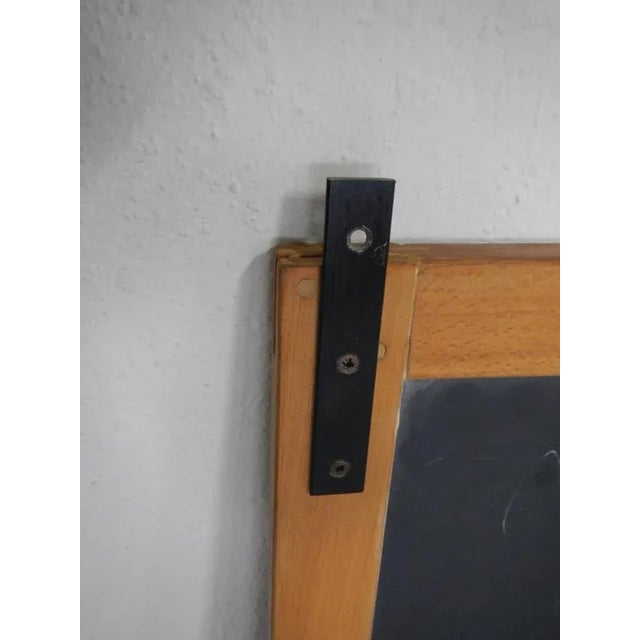Black Wall Mounted School Blackboard, 1980s For Sale - Image 8 of 11