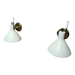 Pair of Lightolier Wall Sconces Mid Century Modern