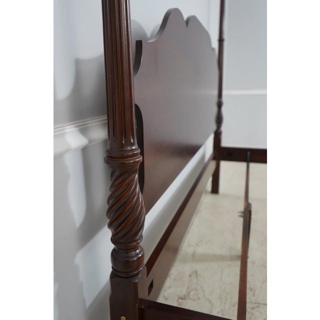 Statton King Size Ball & Claw Cherry Poster Bed For Sale - Image 12 of 15