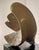 1980s Stone Sculpture of Seashell Original One of a Kind Handcarved Limestone For Sale - Image 5 of 5