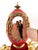 1984 Vintage Fabergé Egg Style XXXXL Pierre Lorren Natural Egg Hand Carved Faberge Style Music Austrian Crystal Pure Gold Deco Handmade 5.1" X 5.9" For Sale - Image 9 of 10