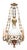 Antique Electrified Chandelier for Candles For Sale - Image 14 of 14