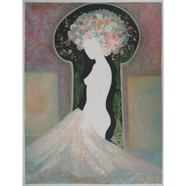 Guy RIBES (1948) Spring Fairy Original color lithograph Signed in pencil Justified artist proof (EA) On Arches Vellum 56 x...