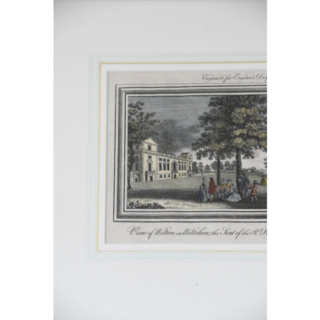 18th Century Hand-Colored Print of Wilton House, C. 1769 For Sale - Image 4 of 6
