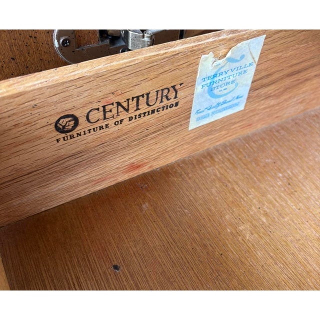 Mid Century Century Burl China Cabinet For Sale - Image 9 of 15