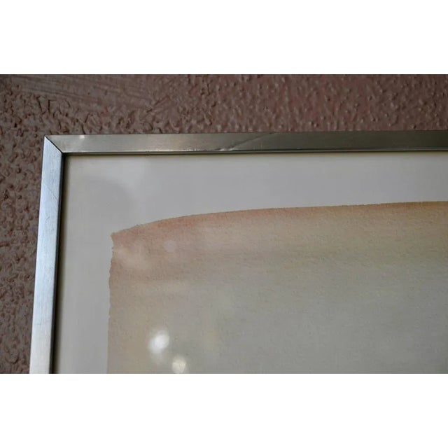 Blue Jean Michel Folon, Dreamlike Spirit, 1980s, Large Lithograph, Framed For Sale - Image 8 of 10