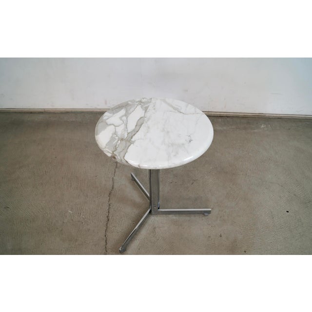 White 1970’s Mid-Century Modern De Sede Marble Side Table For Sale - Image 8 of 12