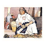 1947 Pablo O'Higgins Mexican Market Lithograph For Sale