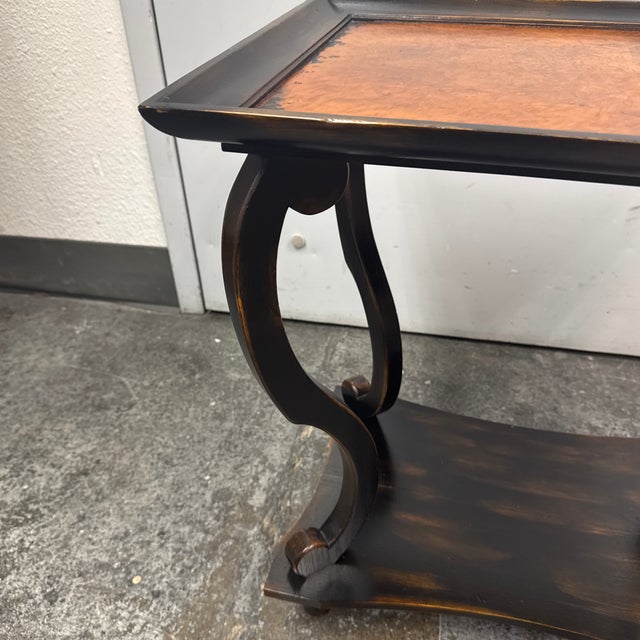 Brown Acquisitions by Henredon Stuart Burl Wood Side Table For Sale - Image 8 of 12