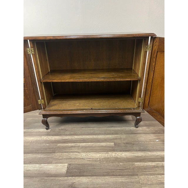 Linen 1950s Mid Century Belgian Cabinet For Sale - Image 8 of 12