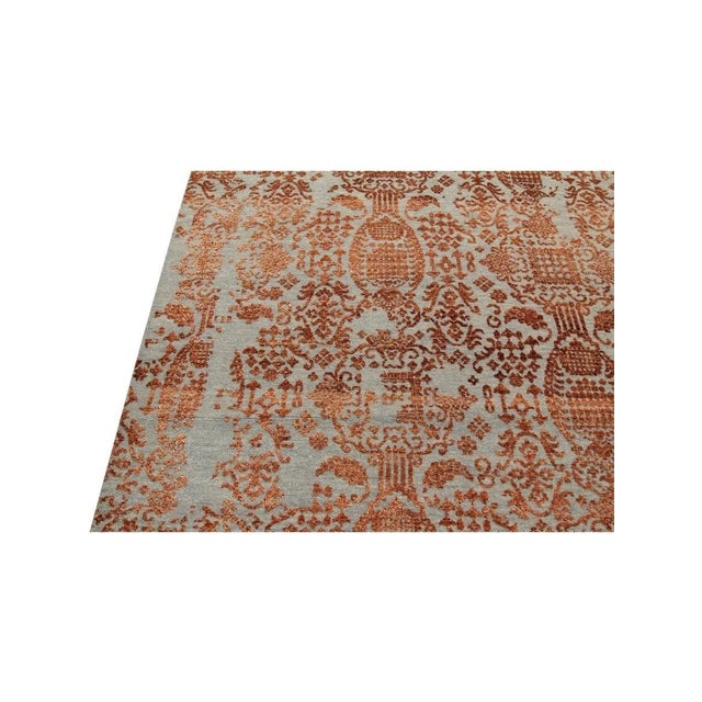 Red Handwoven Transitional Area Rug 10x14 For Sale - Image 8 of 12