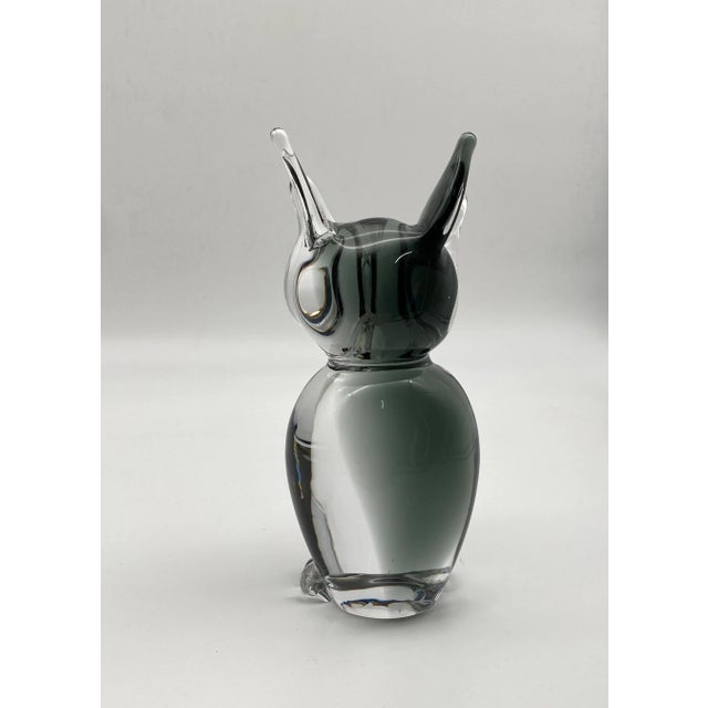 Mid-Century Modern Murano Glass Owl Figurine by Vincenzo Nason, Italy, 1970s For Sale - Image 3 of 8