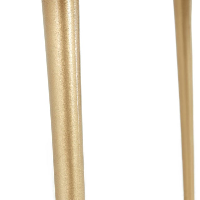 Scalloped Sunburst Brass Modern Deco Coffee Table For Sale - Image 4 of 4