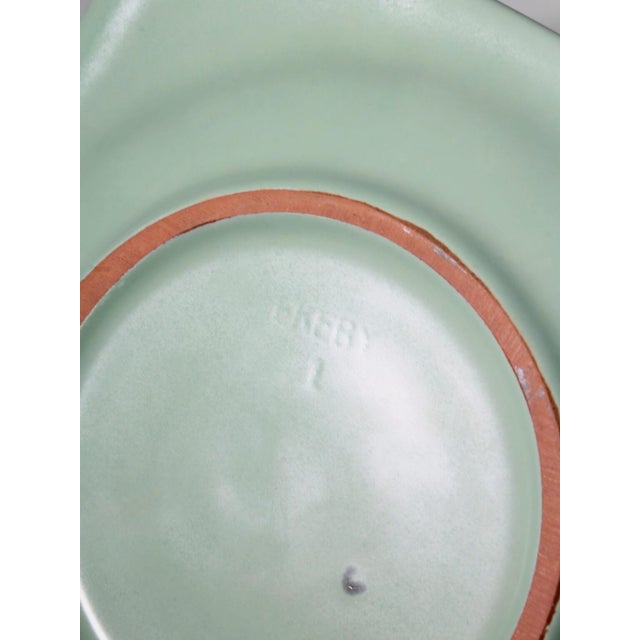 Art Deco Mint-Green Ceramic Ashtray by Harald Östergren for Upsala-Ekeby, 1930s For Sale - Image 4 of 6