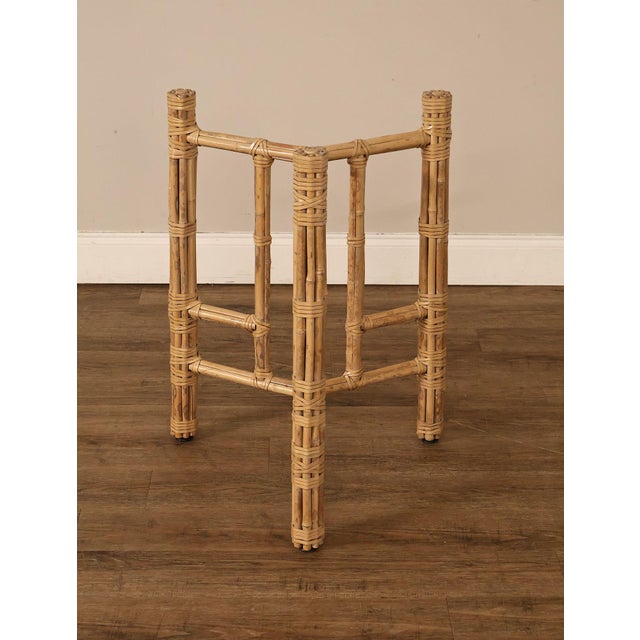 McGuire Bamboo Rattan Table Base For Sale - Image 13 of 17