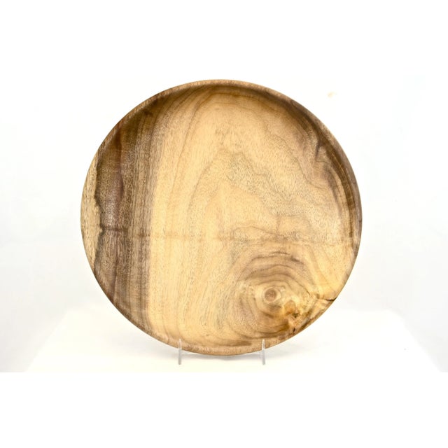 Mid 20th Century Hand Turned Wood Tray For Sale In Chicago - Image 6 of 6
