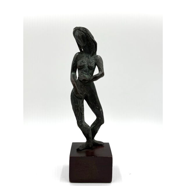 Mid-Century Modern Vintage MCM Brutalist Bronze Sculpture For Sale - Image 3 of 12