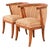Harold Schwartz for Romweber Mid-Century Modern Sculpted Oak Tub Chairs, Pair For Sale