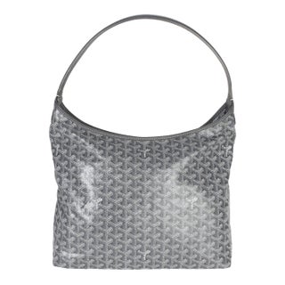 Grey Goyardine Canvas Boheme Hobo For Sale