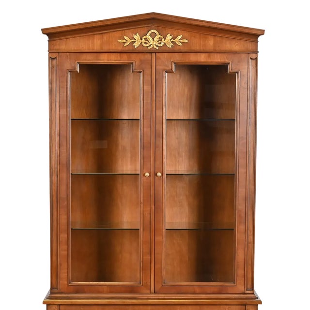 Kindel Grand Rapids 'Milano' Cherry Breakfront China Cabinet