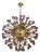 1980s Italian Sputnik Chandelier With Purple Murano Glass For Sale
