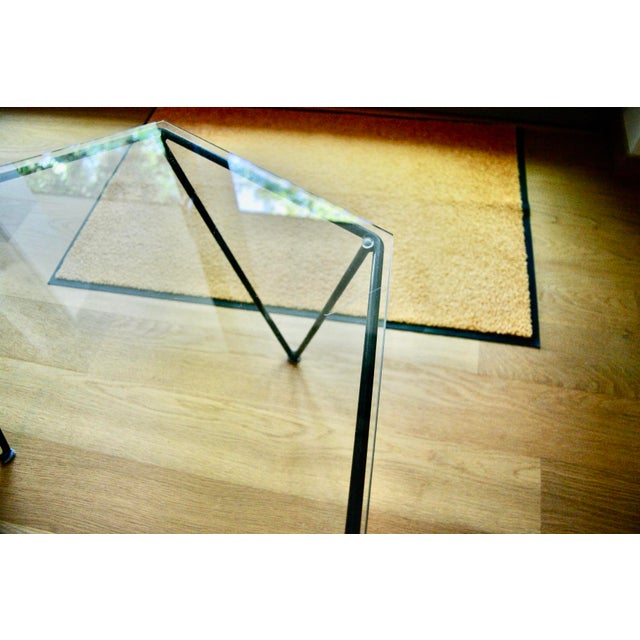 Contemporary Coffee Table in Wrought Iron and Glass, Italy, 1960 For Sale - Image 3 of 7