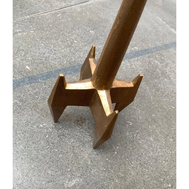 Metal Mid-Century Brutalist Heavy Spike Sculpture, 1960s For Sale - Image 7 of 18